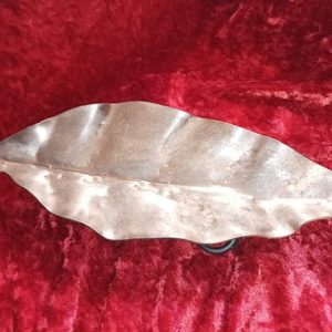 Geschmiedetes Blatt Räucherschale